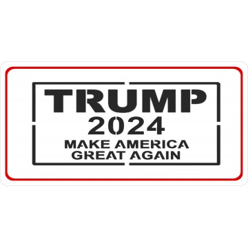 Trump 2024 Photo License Plate