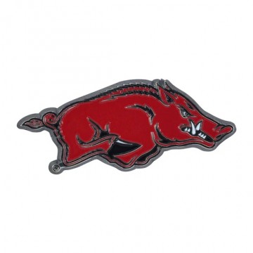 Arkansas Razorbacks Full Color Metal Emblem