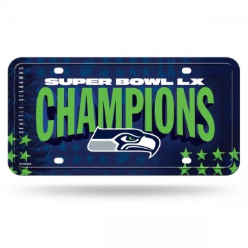 Seattle Seahawks Super Bowl 2026 Champs License Plate