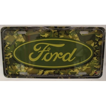 Ford Camouflage License Plate