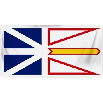 Newfoundland Flag Photo License Plate
