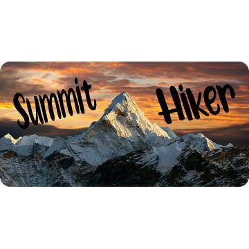 Summit Hiker Photo License Plate