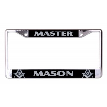 Master Mason Chrome License Plate Frame