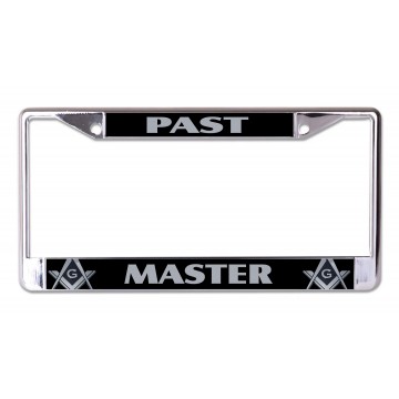 Past Master Mason Chrome License Plate Frame
