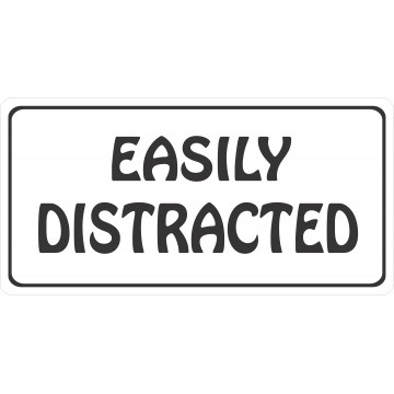 Easily Distracted Photo License Plate