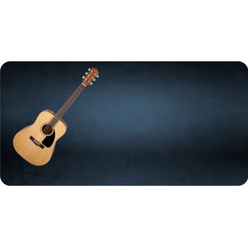 Guitar Offset Photo License Plate