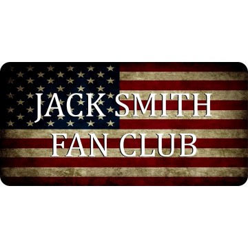 Jack Smith Fan Club Photo License Plate