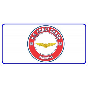U.S. Coast Guard Aircrew Photo License Plate
