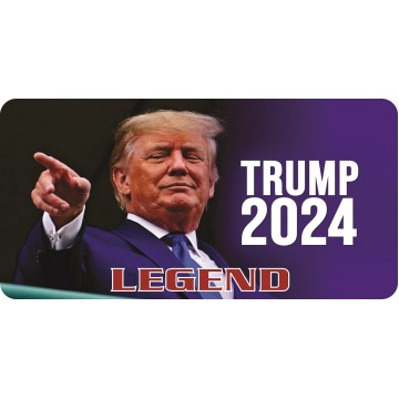 Trump 2024 Legend Photo License Plate