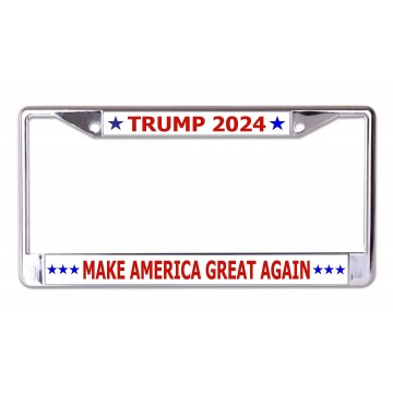 Trump 2024 #3 Chrome License Plate Frame