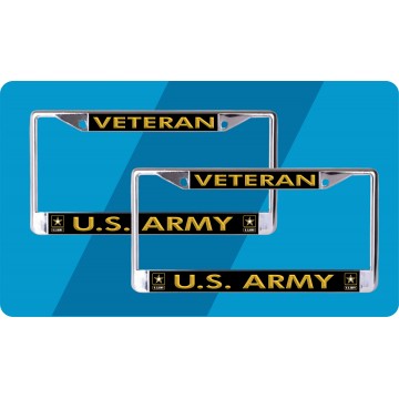 U.S. Army Disabled Veteran License Plate Frame 2 pack