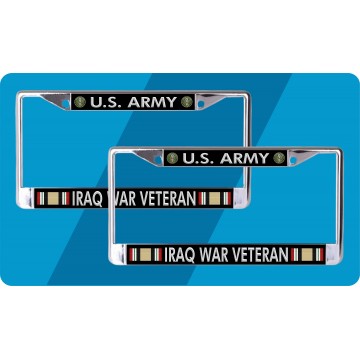 U.S. Army Iraq War License Plate frame 2 Pack