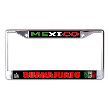 Mexico Guanajuato Chrome License Plate Frame