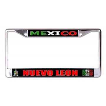 Mexico Nuevo Leon Chrome License Plate Frame