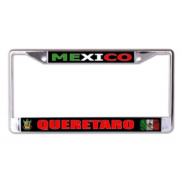 Mexico Queretaro Chrome License Plate Frame