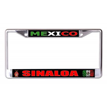 Mexico Sinaloa Chrome License Plate Frame