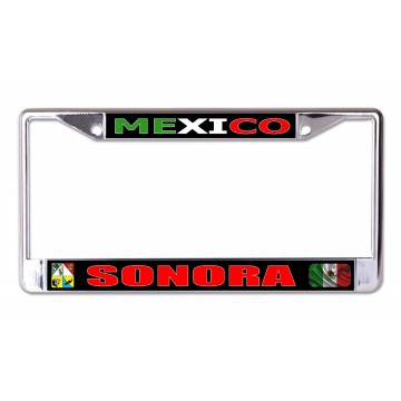 Mexico Sonora Chrome License Plate Frame