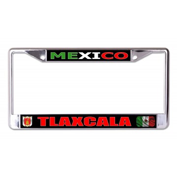 Mexico Tlaxcala Chrome License Plate Frame