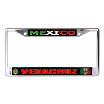 Mexico Veracruz Chrome License Plate Frame