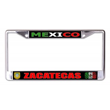Mexico Zacatecas Chrome License Plate Frame