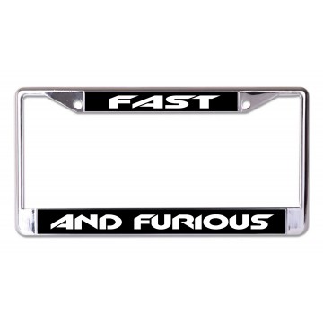 Fast And Furious Chrome License Plate Frame