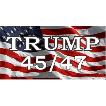 Trump 45/47 Photo License Plate