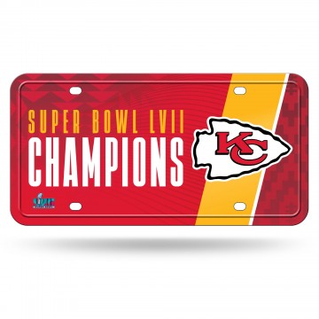 Kansas City Chiefs 2023 Super Bowl Champs License Plate