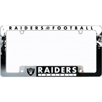 Oakland Raiders All Over Chrome License Plate Frame