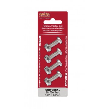 Universal Stainless Steel License Plate Fasteners