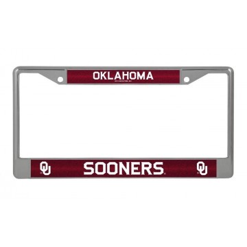 Oklahoma Sooners Chrome License Plate Frame