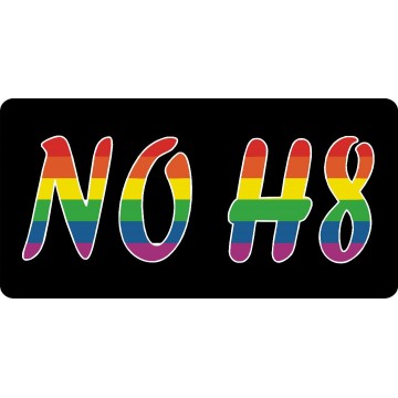 No H8 Campaign On Black Photo License Plate