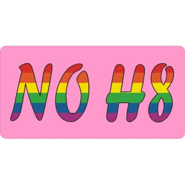 No H8 Campaign On Pink Photo License Plate