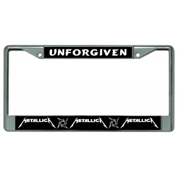 Metallica Unforgiven Chrome License Plate Frame