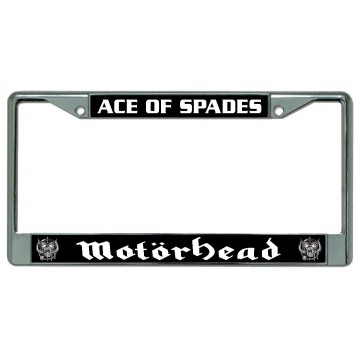 Motorhead Ace Of Spades Chrome License Plate Frame