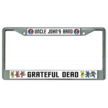 Grateful Dead Uncle John's Band Chrome License Plate Frame