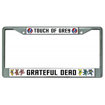 Grateful Dead Touch Of Grey Chrome License Plate Frame
