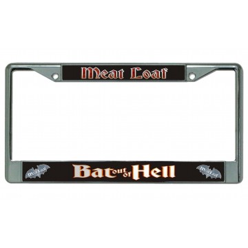 Meat Loaf Bat Out Of Hell Chrome License Plate Frame