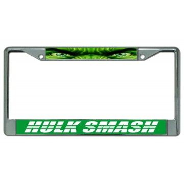 Hulk Smash Chrome License Plate Frame