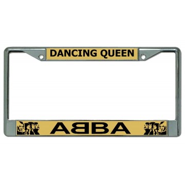 Abba Dancing Queen Chrome License Plate Frame