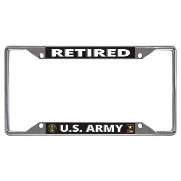 U.S. Army Retired Every State Chrome License Plate Frame