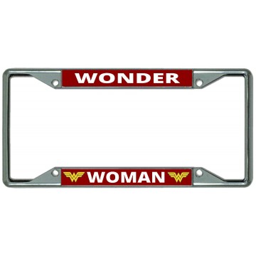 Wonder Woman Every State Chrome License Plate Frame