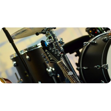 Guitar And Drum Set Photo License Plate