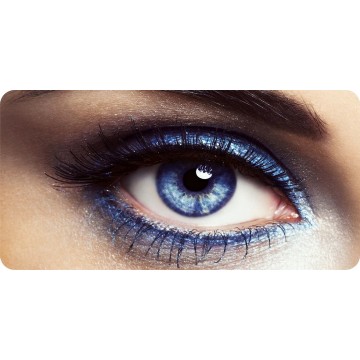 Woman's Blue Eye Photo License Plate