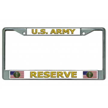 U.S. Army Reserve Chrome License Plate Frame