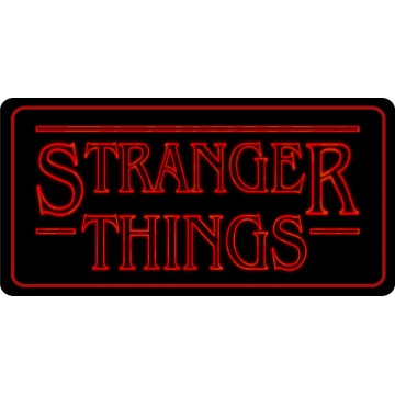 Stranger Things Photo License Plate 