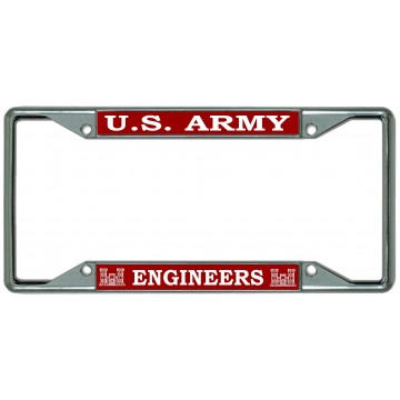 U.S. Army Engineers Every State Chrome License Plate Frame