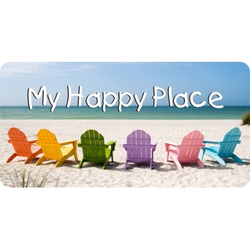 My Happy Place Photo License Plate