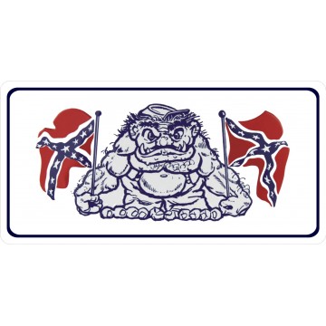 Rebel Monster Photo License Plate
