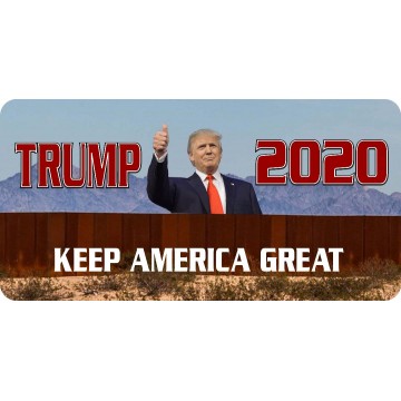 Trump 2020 Keep America Great Photo License Plate
