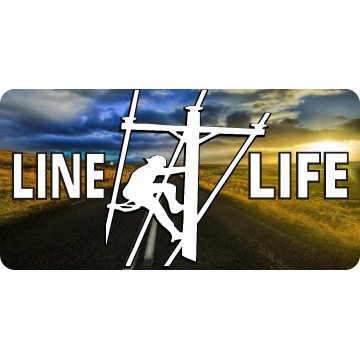 Line Life #2 Photo License Plate
